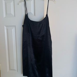 Black slip dress